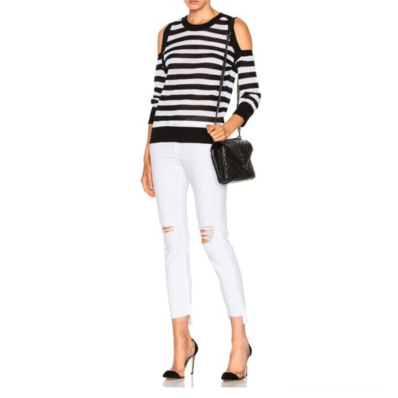 Rag & Bone Dre Capri jean distressed White Prospector 24 - Picture 2 of 12